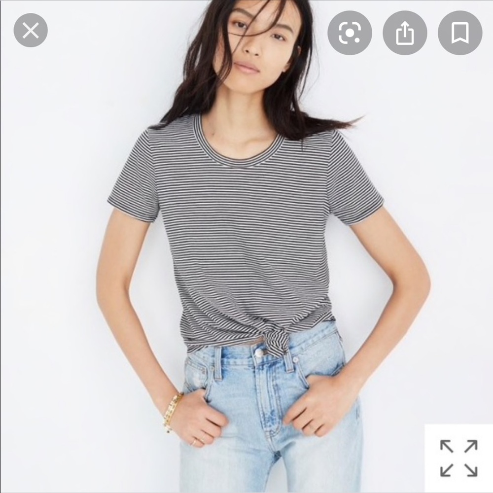 Madewell knot tshirt
